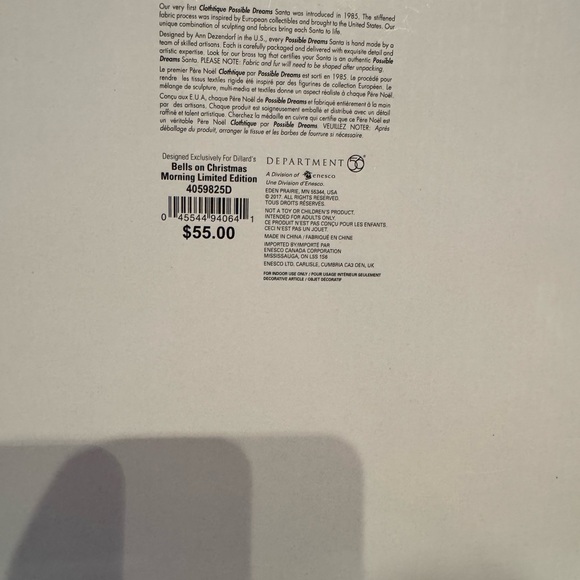 Possible Dreams “Bells on Christmas Morning “ 
Limited Edition - Picture 4 of 5